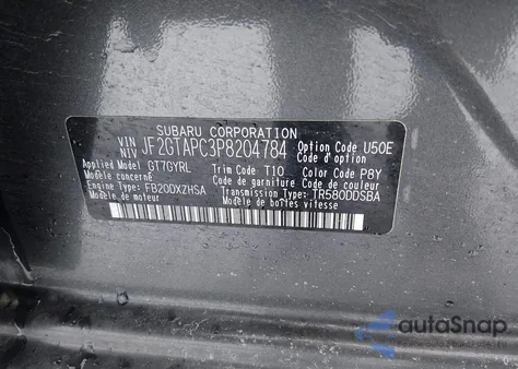 2023 Subaru Crosstrek Premium from USA, damaged, VIN JF2GTAPC3P8204784